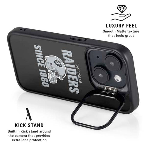 NFL Las Vegas Raiders Helmet iPhone 14 Plus Kickstand Case