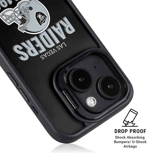 NFL Las Vegas Raiders Helmet iPhone 14 Plus Kickstand Case