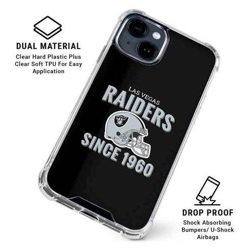 NFL Las Vegas Raiders Helmet iPhone 15 Clear Case