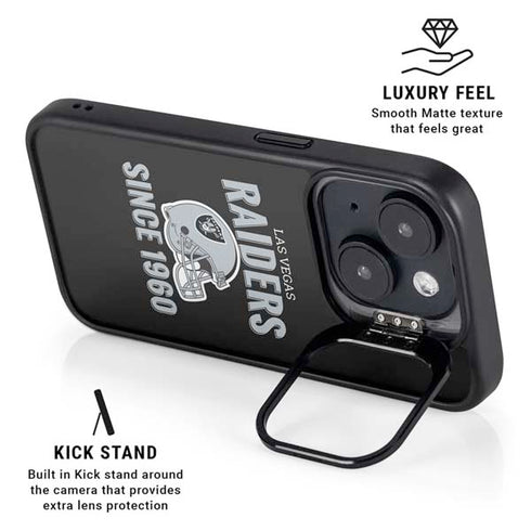 NFL Las Vegas Raiders Helmet iPhone 15 Kickstand Case