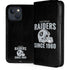 NFL Las Vegas Raiders Helmet iPhone 15 Plus Folio Case