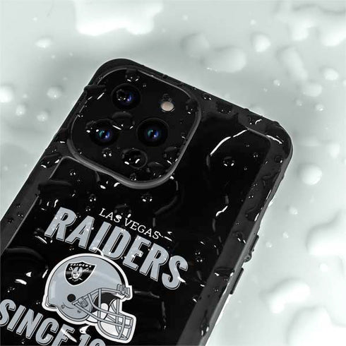 NFL Las Vegas Raiders Helmet iPhone 15 Pro Waterproof Case