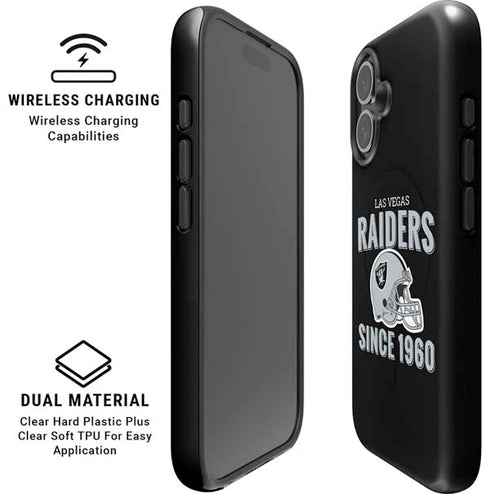 NFL Las Vegas Raiders Helmet iPhone 16 Plus Magsafe Impact Case