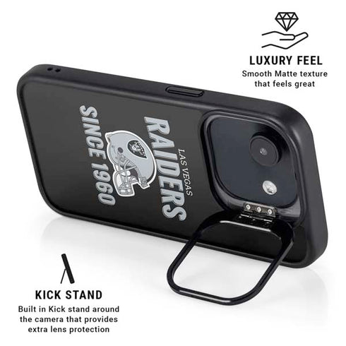 NFL Las Vegas Raiders Helmet iPhone 16e Kickstand Case