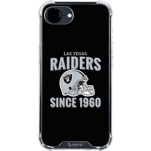 NFL Las Vegas Raiders Helmet iPhone 16e Clear Case