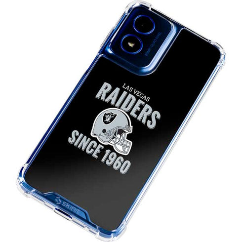 NFL Las Vegas Raiders Helmet Moto G 5G (2024) Clear Case