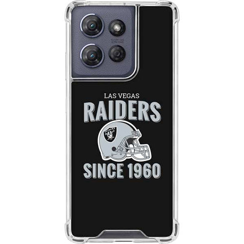 NFL Las Vegas Raiders Helmet Moto G Play 5G (2025) Clear Case