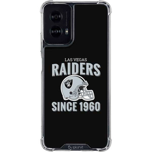 NFL Las Vegas Raiders Helmet Moto G Power 5G (2024) Clear Case