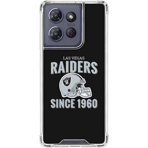 NFL Las Vegas Raiders Helmet Moto G Power 5G (2025) Clear Case