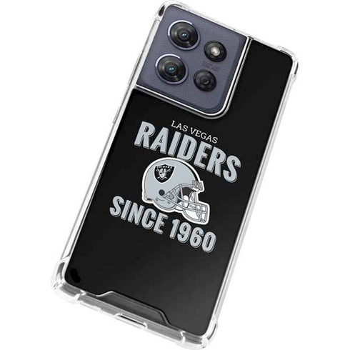 NFL Las Vegas Raiders Helmet Moto G Stylus 5G (2025) Clear Case