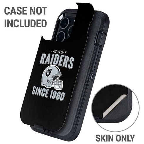 NFL Las Vegas Raiders Helmet Otterbox Defender iPhone Skin