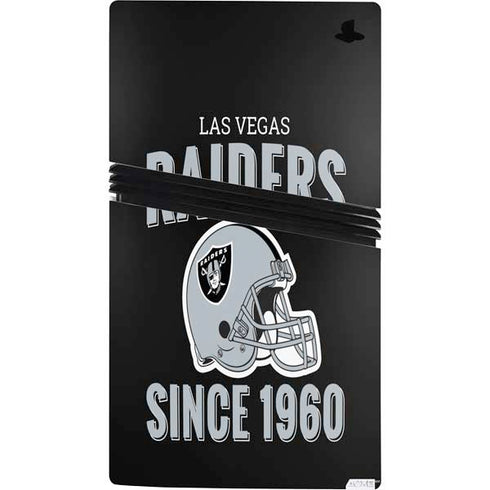 NFL Las Vegas Raiders Helmet PS5 Pro Console Skin