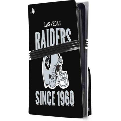NFL Las Vegas Raiders Helmet PS5 Pro Disk Console Skin