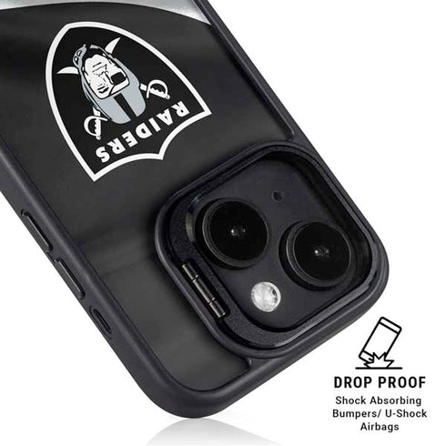 NFL Las Vegas Raiders iPhone 15 Plus Kickstand Case