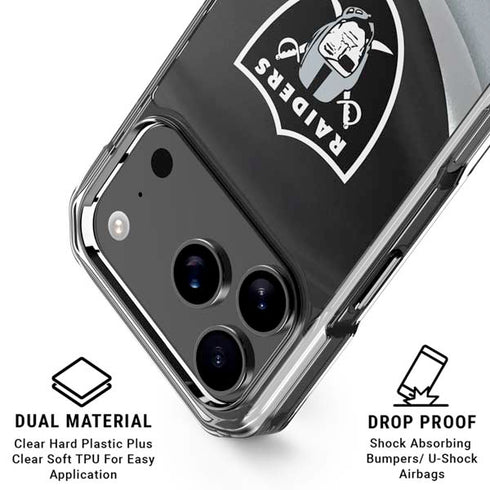 NFL Las Vegas Raiders iPhone 18 Pro Clear Case