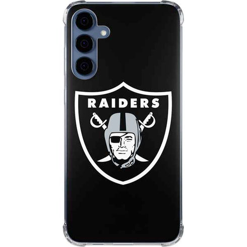 NFL Las Vegas Raiders Large Logo Galaxy A35 5G Clear Case