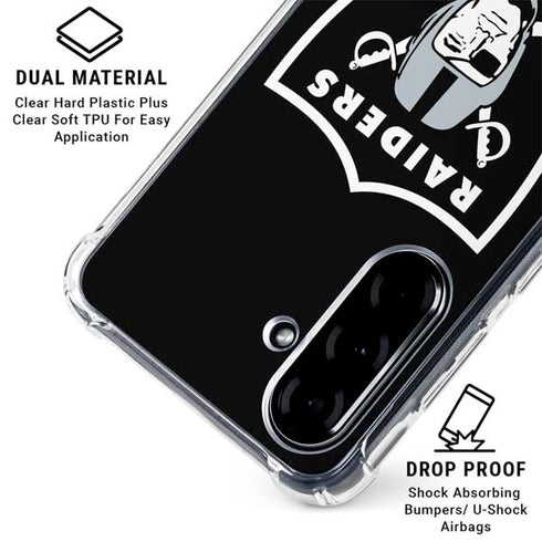 NFL Las Vegas Raiders Large Logo Galaxy A36 5G Clear Case