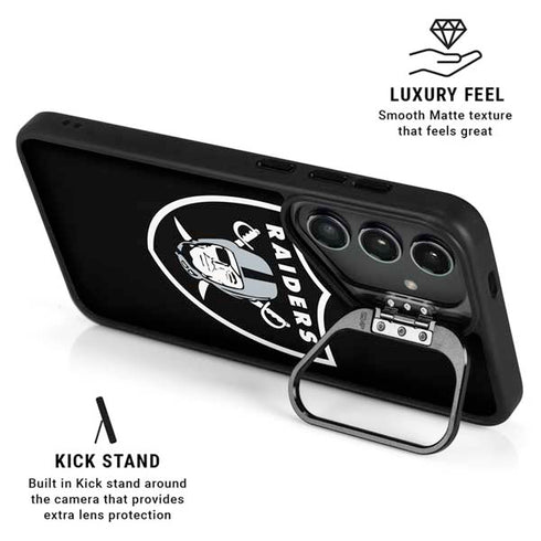 NFL Las Vegas Raiders Large Logo Galaxy S25 Kickstand Case