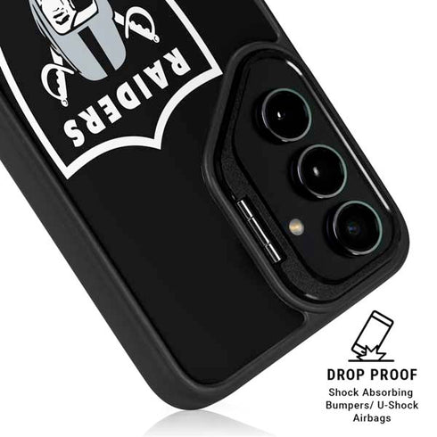 NFL Las Vegas Raiders Large Logo Galaxy S25 Kickstand Case