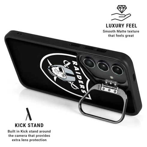 NFL Las Vegas Raiders Large Logo Galaxy S25 Plus Kickstand Case
