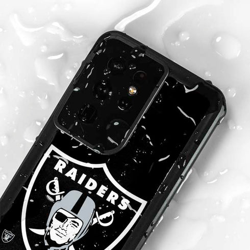 NFL Las Vegas Raiders Large Logo Galaxy S24 Ultra Waterproof Case