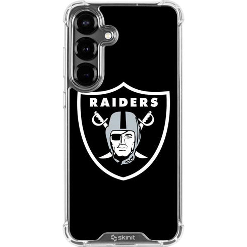 NFL Las Vegas Raiders Large Logo Galaxy S26 Clear Case