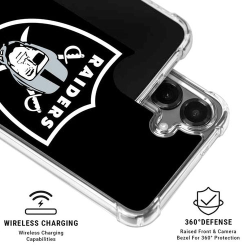 NFL Las Vegas Raiders Large Logo Galaxy S26 Clear Case