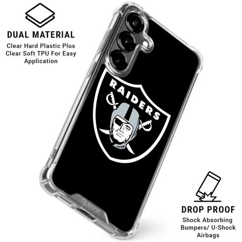NFL Las Vegas Raiders Large Logo Galaxy S26 Plus Clear Case