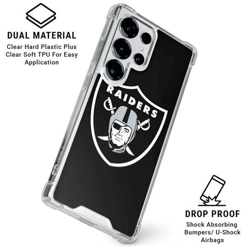 NFL Las Vegas Raiders Large Logo Galaxy S26 Ultra Clear Case