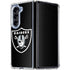 NFL Las Vegas Raiders Large Logo Galaxy Z Fold5 5G Clear Case