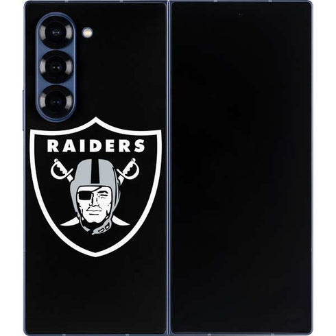 NFL Las Vegas Raiders Large Logo Galaxy Z Fold6 Skin