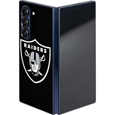 NFL Las Vegas Raiders Large Logo Galaxy Z Fold6 Skin