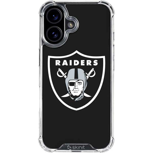 NFL Las Vegas Raiders Large Logo iPhone 16 Clear Case