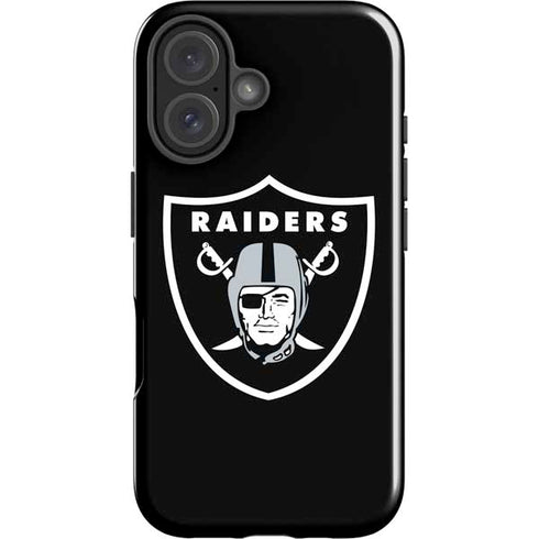 NFL Las Vegas Raiders Large Logo iPhone 16 Plus Impact Case