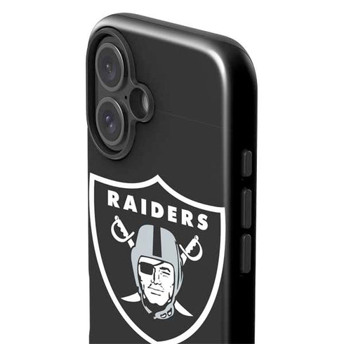 NFL Las Vegas Raiders Large Logo iPhone 16 Plus Impact Case
