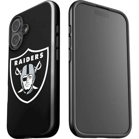 NFL Las Vegas Raiders Large Logo iPhone 16 Plus Impact Case