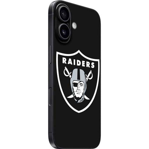 NFL Las Vegas Raiders Large Logo iPhone 16 Plus Skin
