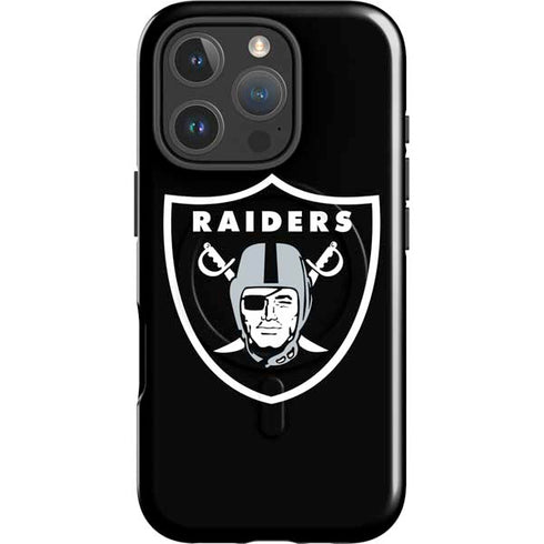 NFL Las Vegas Raiders Large Logo iPhone 16 Pro Max Magsafe Impact Case