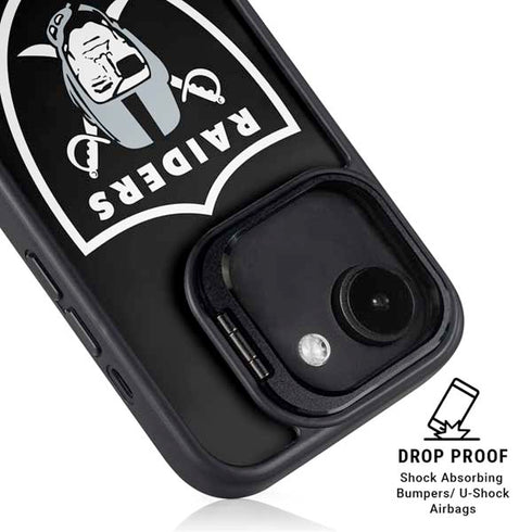 NFL Las Vegas Raiders Large Logo iPhone 16e Kickstand Case