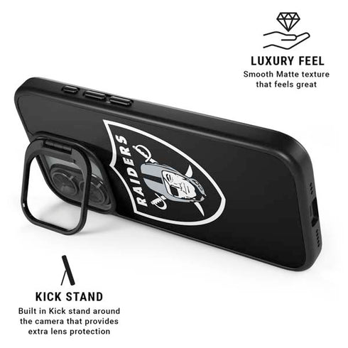NFL Las Vegas Raiders Large Logo iPhone 17 Kickstand Case