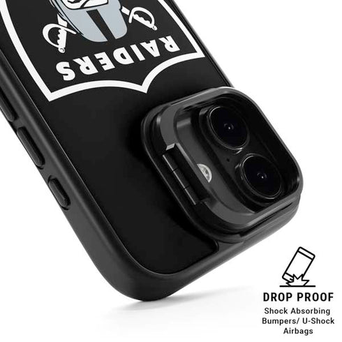 NFL Las Vegas Raiders Large Logo iPhone 17 Kickstand Case