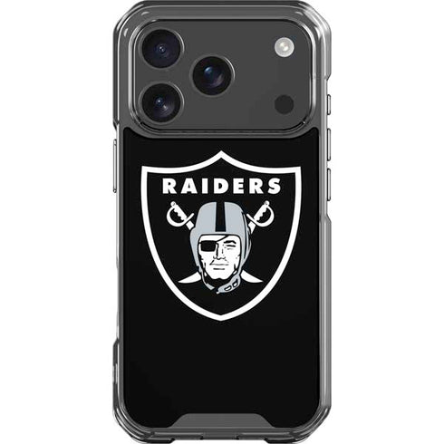 NFL Las Vegas Raiders Large Logo iPhone 17 Pro Clear Case