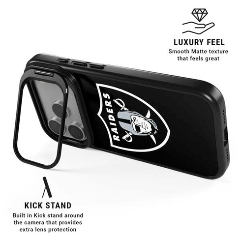 NFL Las Vegas Raiders Large Logo iPhone 17 Pro Kickstand Case