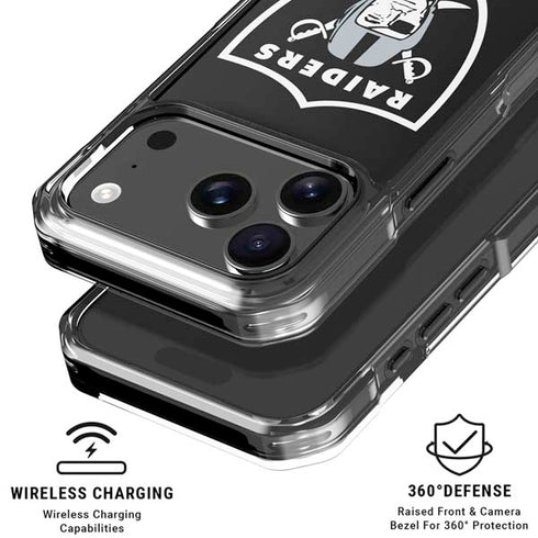 NFL Las Vegas Raiders Large Logo iPhone 17 Pro Max Clear Case
