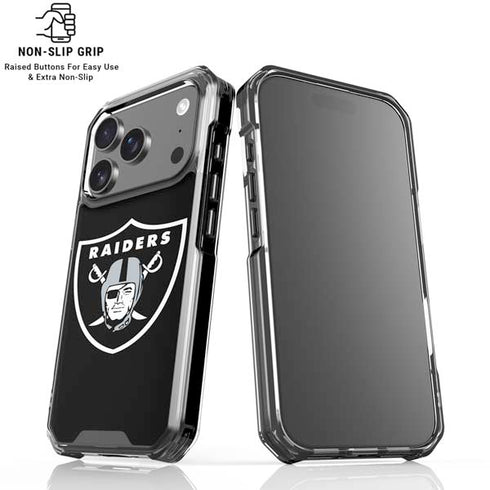 NFL Las Vegas Raiders Large Logo iPhone 17 Pro Max Clear Case