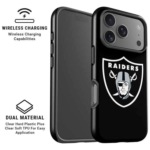 NFL Las Vegas Raiders Large Logo iPhone 17 Pro Max Magsafe Impact Case