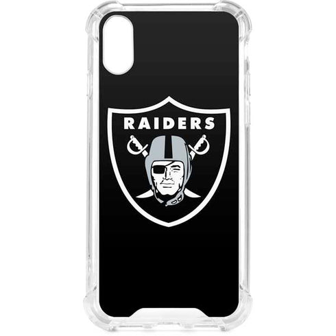 NFL Las Vegas Raiders Large Logo iPhone XS Clear Case