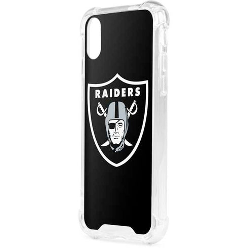 NFL Las Vegas Raiders Large Logo iPhone XS Clear Case