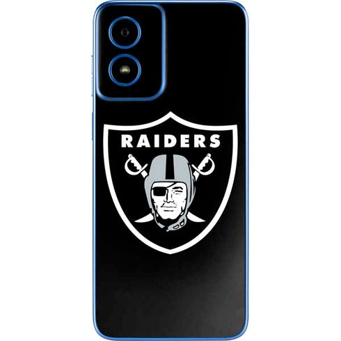 NFL Las Vegas Raiders Large Logo Moto G Play 4G (2024) Skin