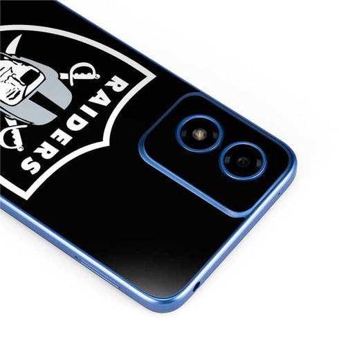 NFL Las Vegas Raiders Large Logo Moto G Play 4G (2024) Skin